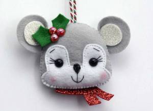 Мышка из фетра