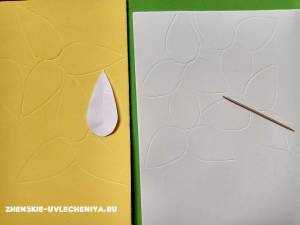 Яркие нарциссы из фоамирана для декора заколки в пошаговом мастер-классе