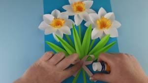 Как сделать нарцисс из бумаги