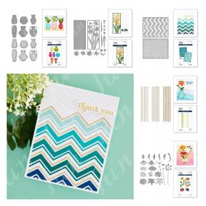 Цветочные Вырубные штампы и горячие технические трафареты для «сделай сам» Скрапбукинг Украшение тиснение шаблон Цветочные мерцающие формы