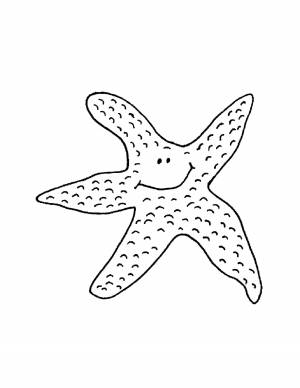 Раскраски подводный мир морская звезда