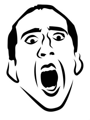 Трафареты Николаса Кейджа