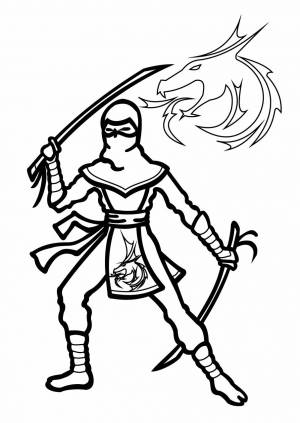 Трафарет Ниндзя