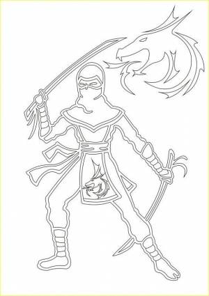 Развивающий трафарет A5 Ниндзя