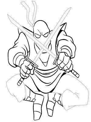 Раскраска ниндзя