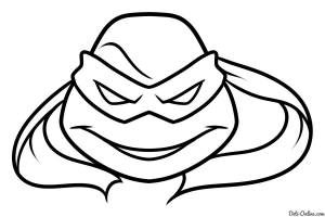 Раскраска Черепашка-ниндзя
