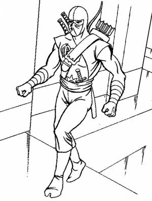 Раскраска ниндзя