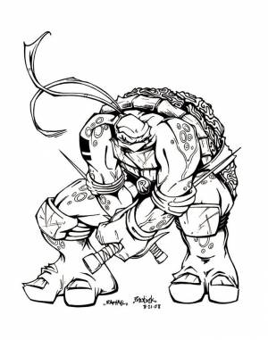 Арты черепашки ниндзя раскрашенные