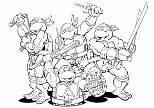 Раскраска TMNT
