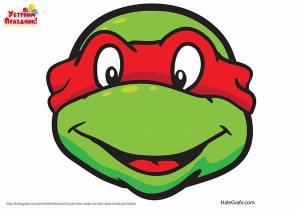 Raphael Ninja Turtles mask printable