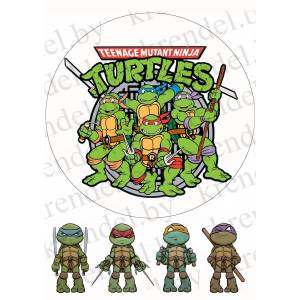 Вафельная картинка Черепашки ниндзя №4