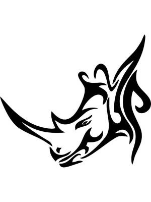 Трафареты Носорога