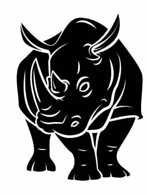 Трафареты Носорога