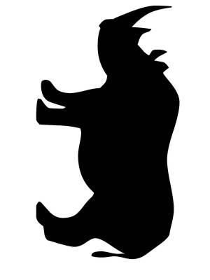 Трафареты Носорога