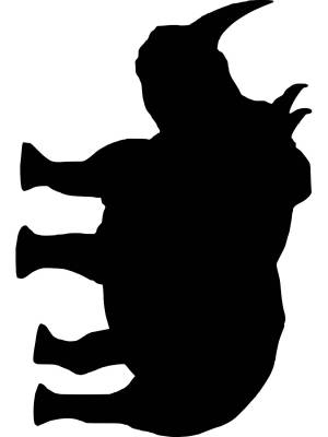 Трафареты Носорога