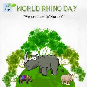 Шаблон всемирного дня носорога