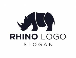 Дизайн логотипа носорога