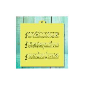 Трафарет Ноты 4