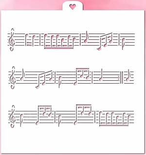 Трафарет «Ноты