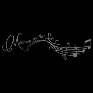 Трафарет Музыка была моей