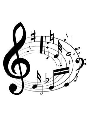 Трафареты Ноты