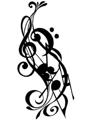 Трафареты Ноты