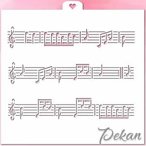 Трафарет Ноты