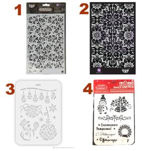 Трафареты в ассортименте Prima Новогодние