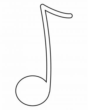 Нотки раскраска для детей