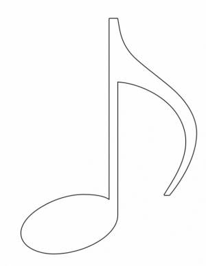 Ноты раскраска для детей