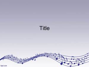 Шаблон презентации PowerPoint Музыкальные ноты