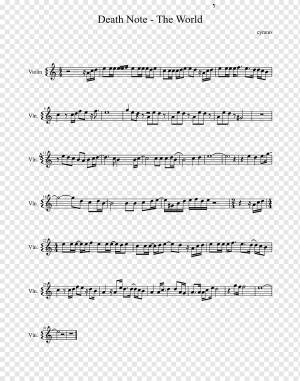 Ноты Death Note Flute Музыкальная нота, ноты, угол, белый, текст png