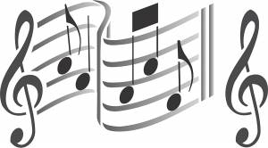 Ноты трафарет