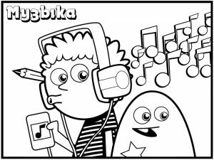 Раскраска Ноты