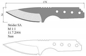 Чертежи ножей 10 вариантов