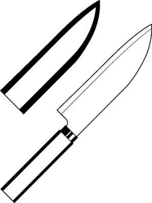 Трафареты Ножа