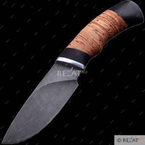 Туристический охотничий нож с фиксированным клинком Мастерская Сёмина Разделочный 12 MCEM