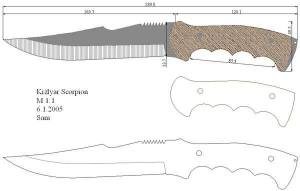Чертежи ножей с размерами, как их сделать своими руками, технология изготовления