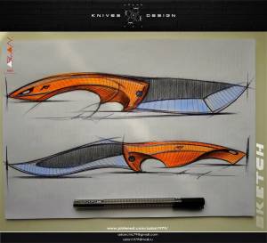 Эскизы охотничьих ножей