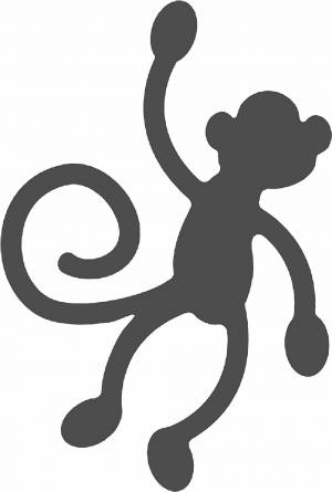Трафареты Обезьяны