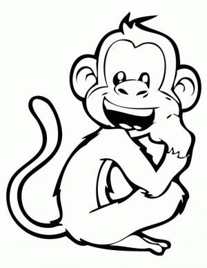 monkey coloring page