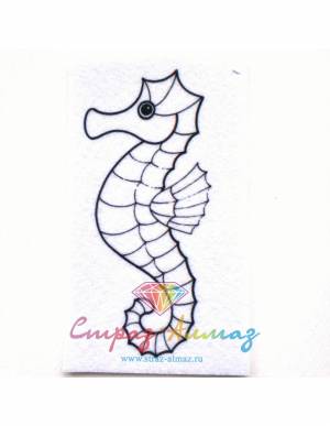 Шаблон для броши Морской конек