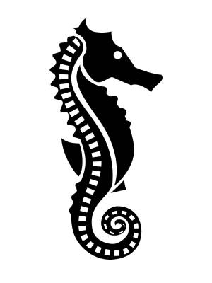 Трафареты Морского Конька