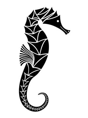 Трафареты Морского Конька