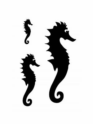 Трафареты Морского Конька
