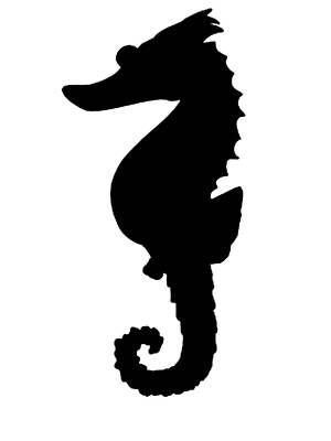 Трафареты Морского Конька