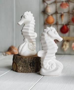 Морской конёк фарфоровый для росписи 15 см в интернет-магазине Ярмарка Мастеров по цене 200 ₽