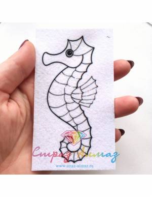 Шаблон для броши Морской конек