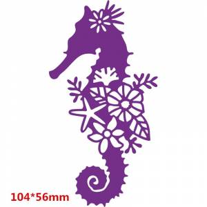 Sihouette животные морской конек металлический Трафаретный вырубной штамп Трафареты набор «сделай сам» для Скрапбукинг декоративное тиснение Бумага открытки ручной работы высечки