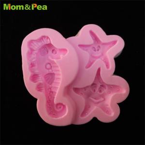 Сконовая форма MPA2272 в форме морского конька, Seastar, камедь, паста, шоколад, декоративная помадка, инструменты для украшения торта